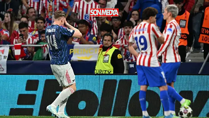 Atletico Madrid galibiyeti kaçırdı, tur şansını ikinci maça bıraktı