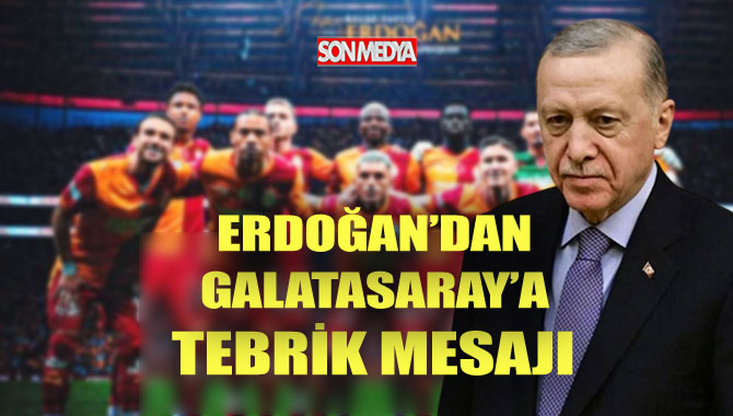 Erdoğan'dan şampiyon Galatasaray'a kutlama mesajı