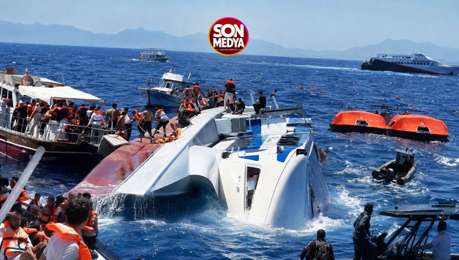 Girne açıklarında facia! 267 kişilik yolcu gemisi alabora oldu: Çok sayıda ölü ve kayıp var