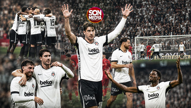 Beşiktaş'ın santrforu Vlahovic gol perdesini 3 golle açtı