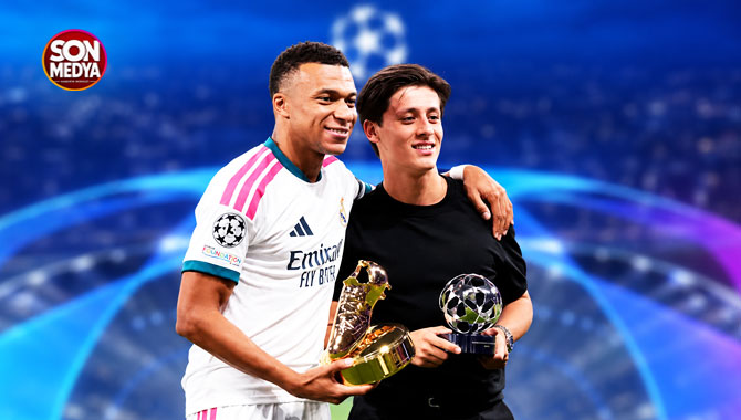 Arda Güler ve Mbappe'ye Şampiyonlar Ligi ödülü