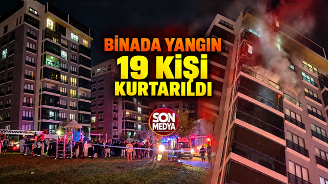 Bursa'da korkutan yangın: Binada mahsur kalan 19 kişi kurtarıldı