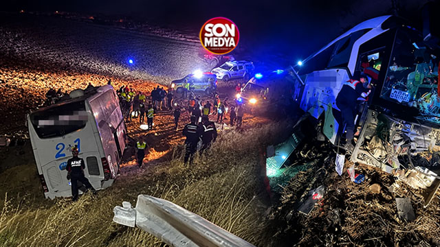 Amasya'da feci kaza! Yolcu otobüsü şarampole düştü: 24 yaralı