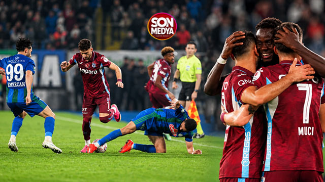 Karadeniz derbisinde müthiş geri dönüş: Rizespor 3-4 Trabzonspor