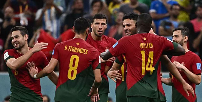 Portekiz'den İsviçre'ye gol yağmuru: 6-1