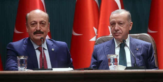 Cumhurbaşkanı Erdoğan ile Bakan Bilgin'den asgari ücret zirvesi