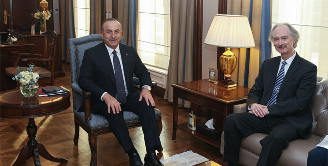 BM Suriye Özel Temsilcisi Pedersen Ankara'da Çavuşoğlu ile görüştü