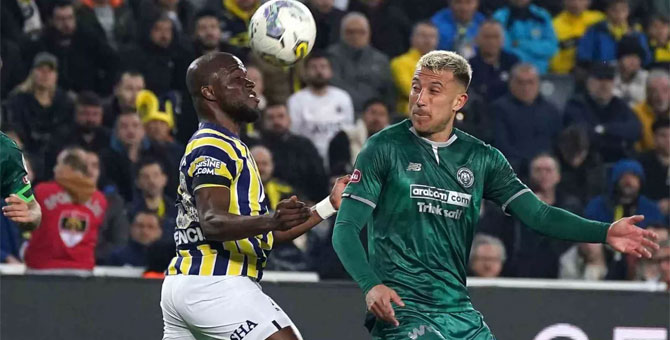 Fenerbahçe Konyaspor'u 4'ledi, zirveye yaklaştı