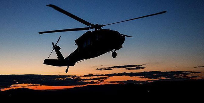 'Kuzey Irak'ta helikopter düştü' iddialarıyla ilgili açıklama