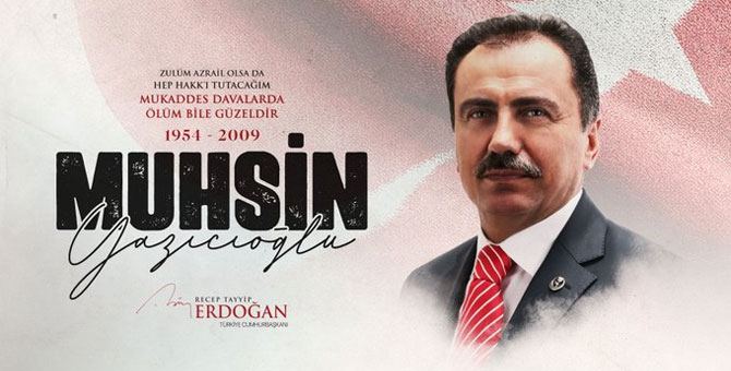 Erdoğan, ölüm yıldönümünde Muhsin Yazıcıoğlu'nu andı