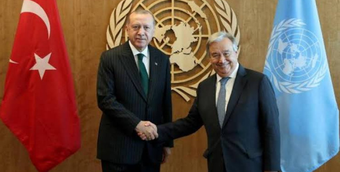 Erdoğan, BM Genel Sekreteri Guterres ile Sudan'ı görüştü