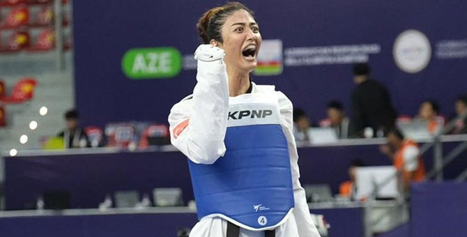 Şampiyonada bir altın madalya da Nafia Kuş'tan