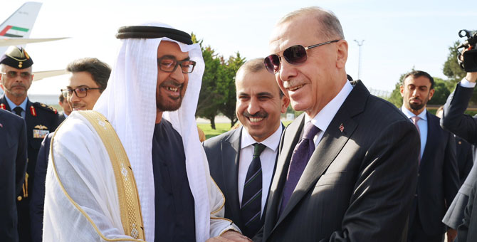 BAE Devlet Başkanı Al Nahyan Türkiye'ye geldi