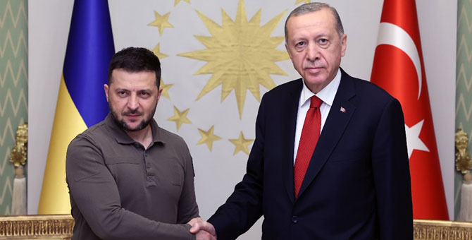 Erdoğan ile Zelenskiy, Vahdettin Köşkü'nde bir araya geldi