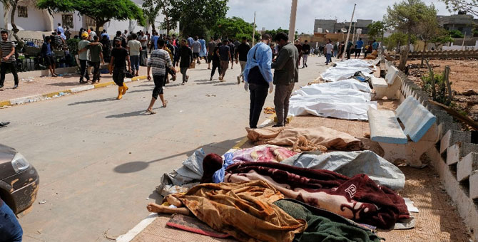 Libya'daki selde 6 bin kişi öldü: 1100 kişinin kimliği belirlenemedi