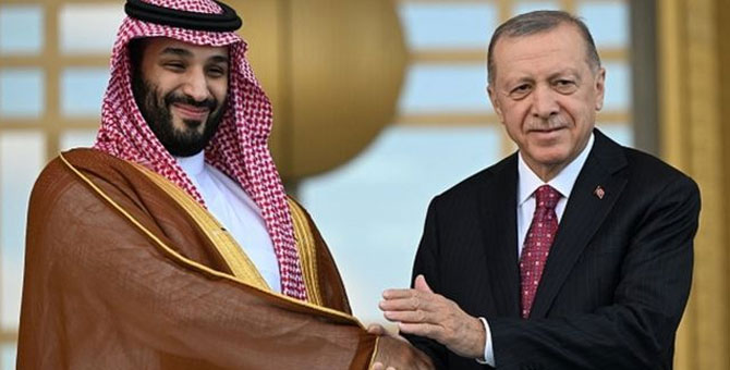 Erdoğan ile Suudi Arabistan Prensi arasında Filistin görüşmesi