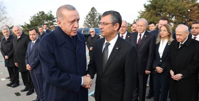 Cumhurbaşkanı Erdoğan ve Özgür Özel, Anıtkabir'de