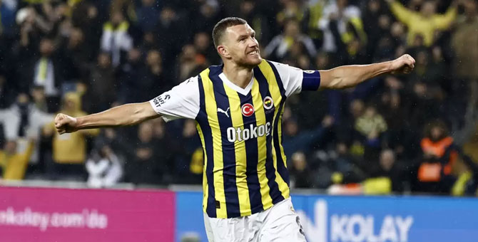 Fenerbahçe'den Konyaspor'a 7 gol, Dzeko'dan hat-trick