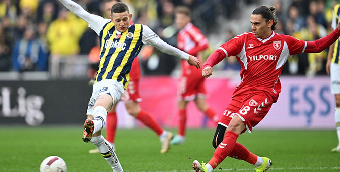 Fenerbahçe'ye evinde Samsunspor çelmesi: 1-1