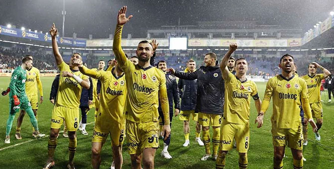 Fenerbahçe'den, Rizespor deplasmanında kritik galibiyet