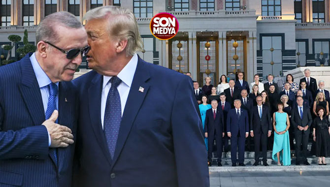 NATO Zirvesi'nde aile fotoğrafı: Erdoğan ile Trump yan yana görüntülendi