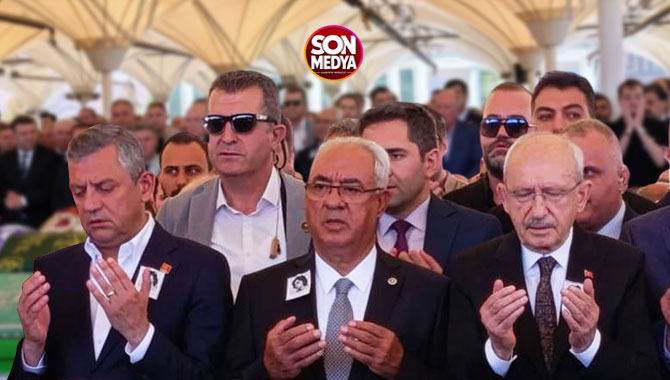 Özel ve Kılıçdaroğlu, Deniz Baykal'ın eşi Olcay Baykal'ın cenaze töreninde