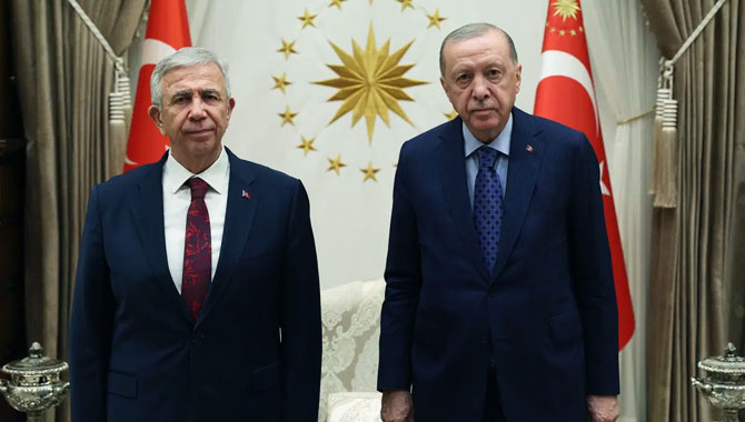 Cumhurbaşkanı Erdoğan ile Mansur Yavaş Beştepe'de görüştü
