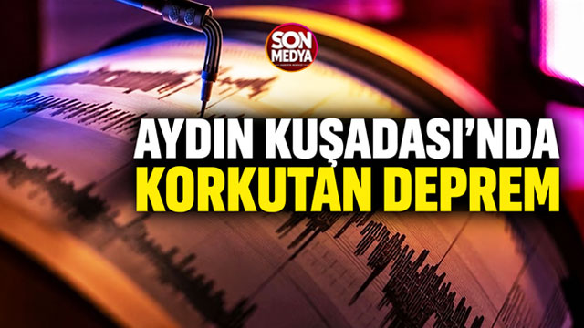 Kuşadası açıklarında 3.8 büyüklüğünde deprem
