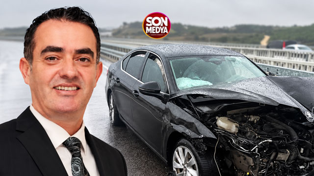Belediye Başkanı faciadan son anda kurtuldu: Makam aracı bariyerlere çarptı